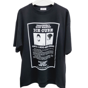 남성 아이스큐브 레터링 머그샷 포인트 티셔츠